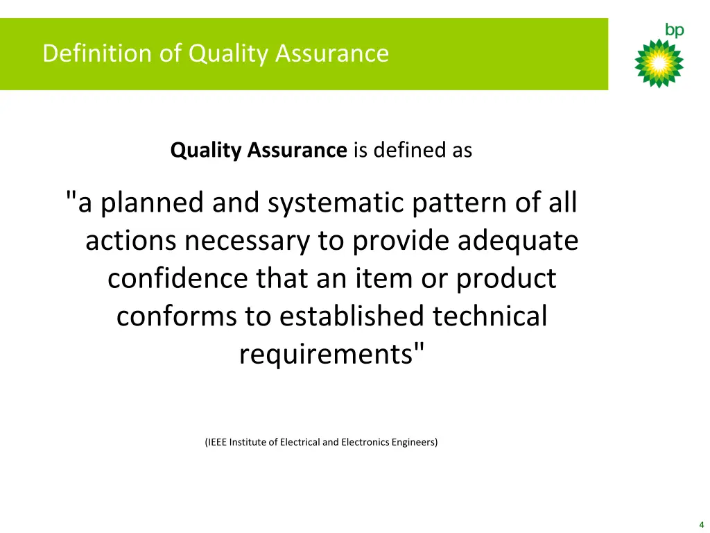 definition of quality assurance