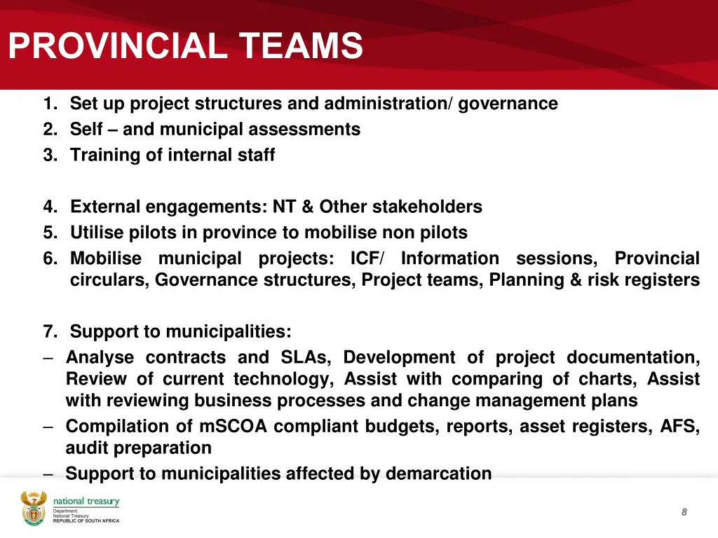 provincial teams