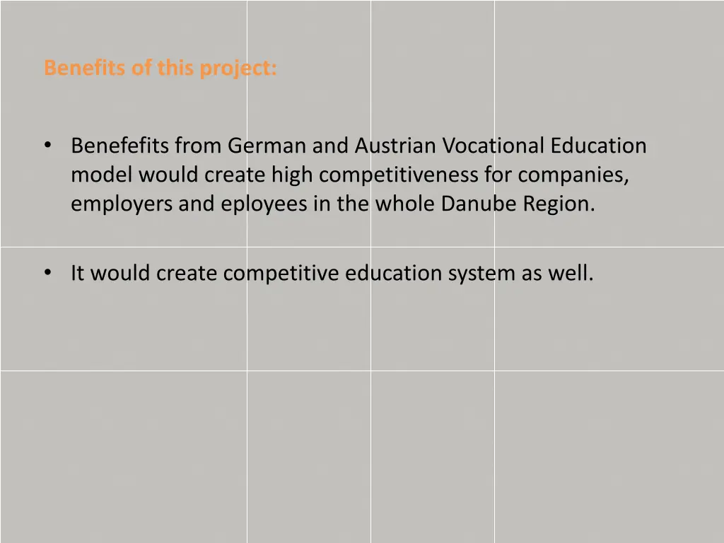 benefits of this project