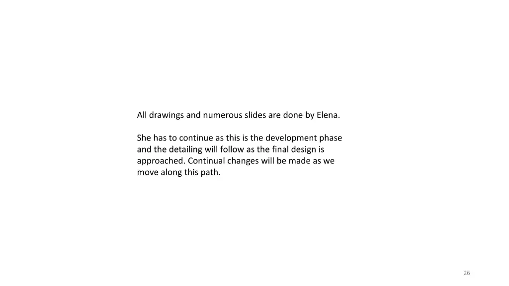 all drawings and numerous slides are done by elena