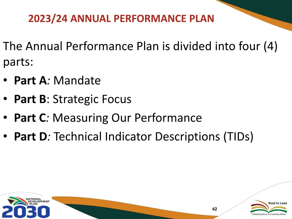 2023 24 annual performance plan