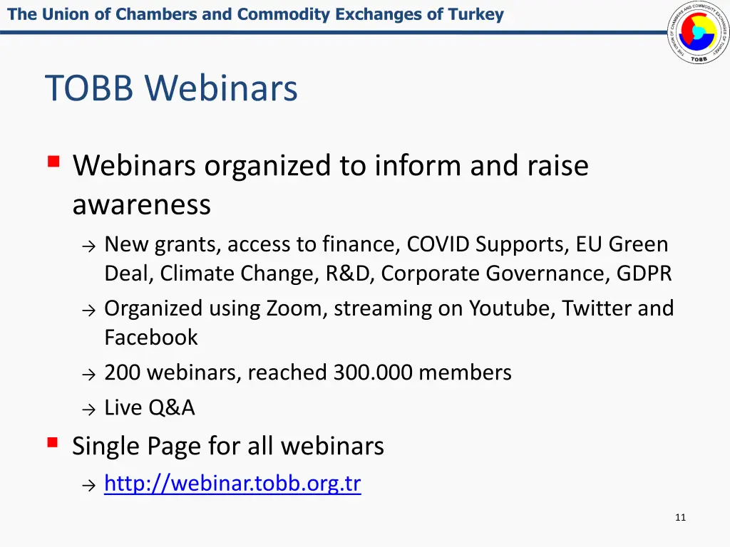 the union of chambers and commodity exchanges 10