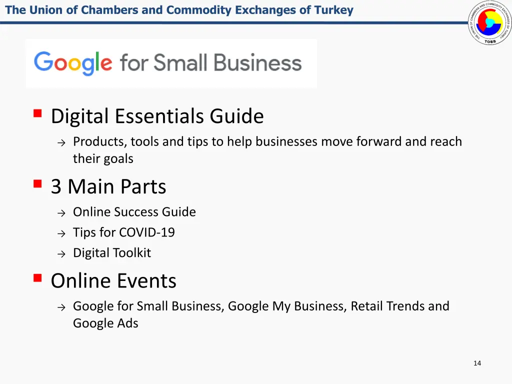 the union of chambers and commodity exchanges 13