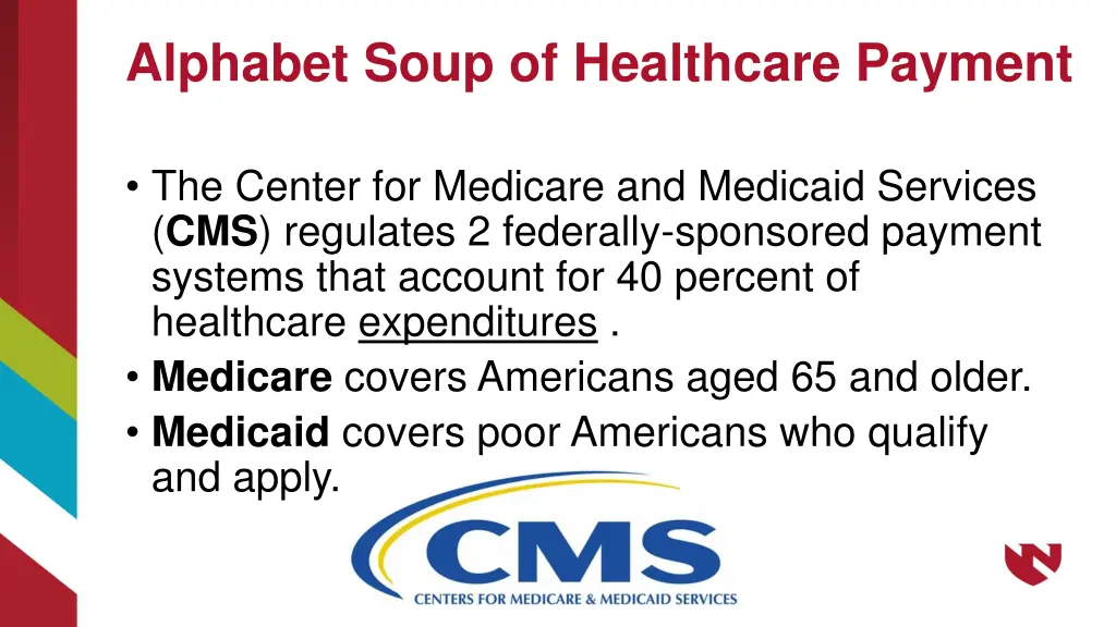 alphabet soup of healthcare payment 1
