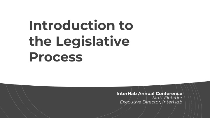 introduction to the legislative process