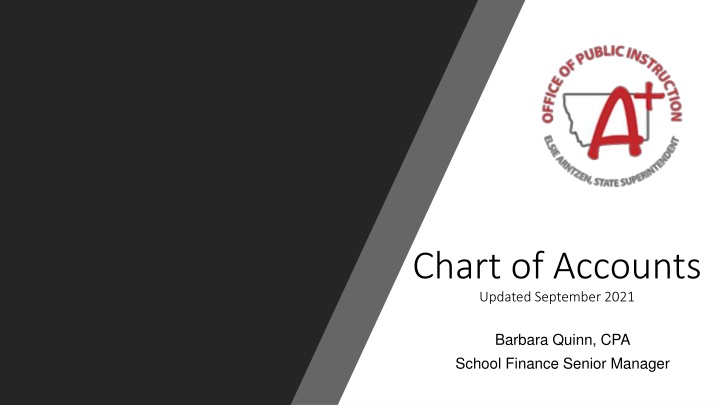 chart of accounts updated september 2021