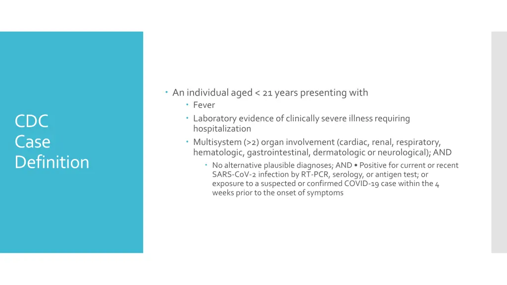 an individual aged 21 years presenting with fever