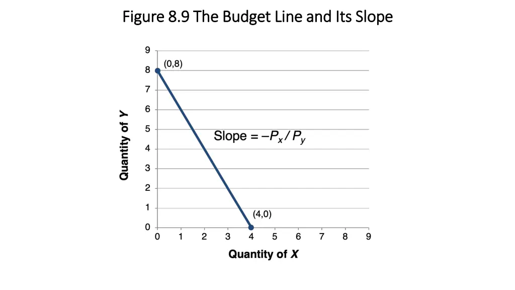 figure 8 9 the budget line and its slope figure