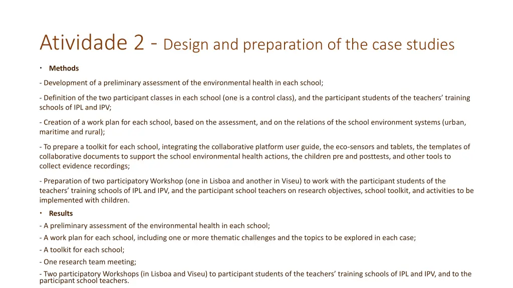 atividade 2 design and preparation of the case 1