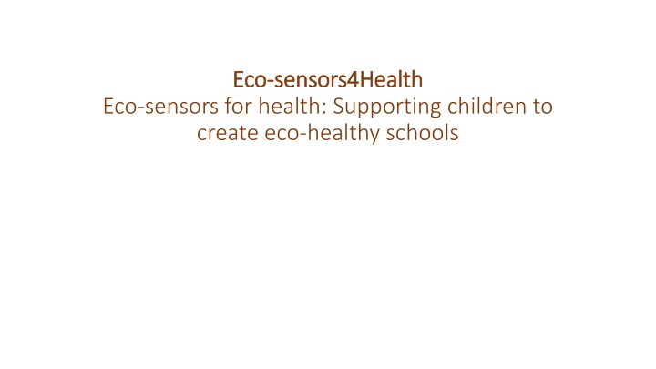 eco eco sensors4health sensors4health