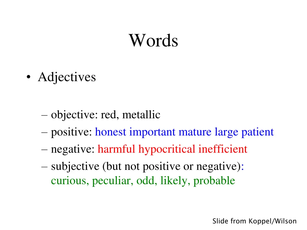 words