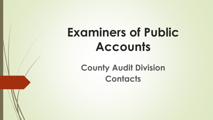 examiners of public accounts