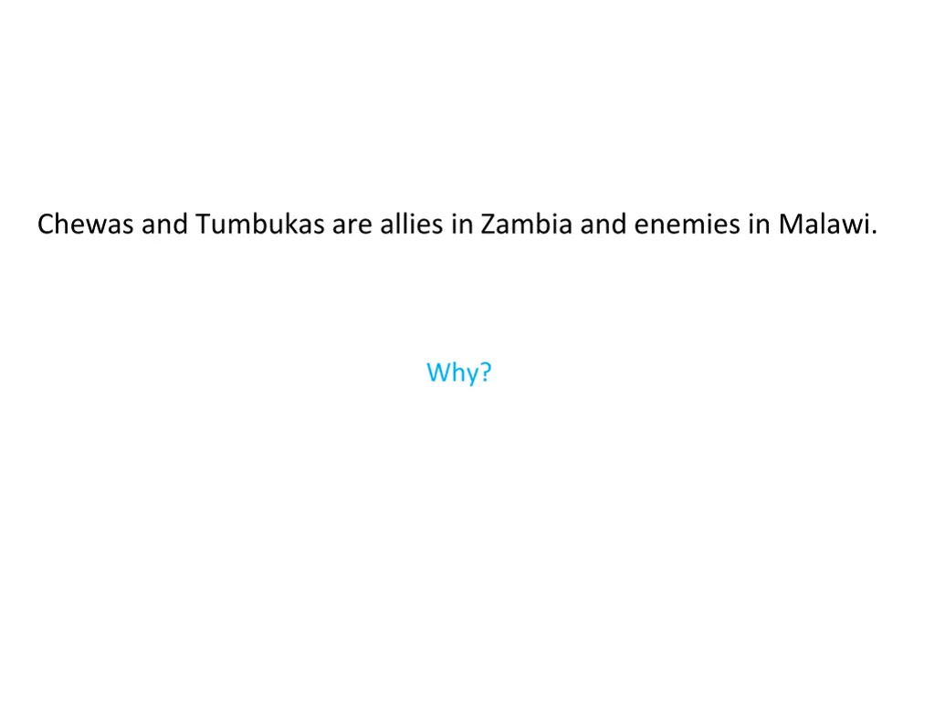 chewas and tumbukas are allies in zambia