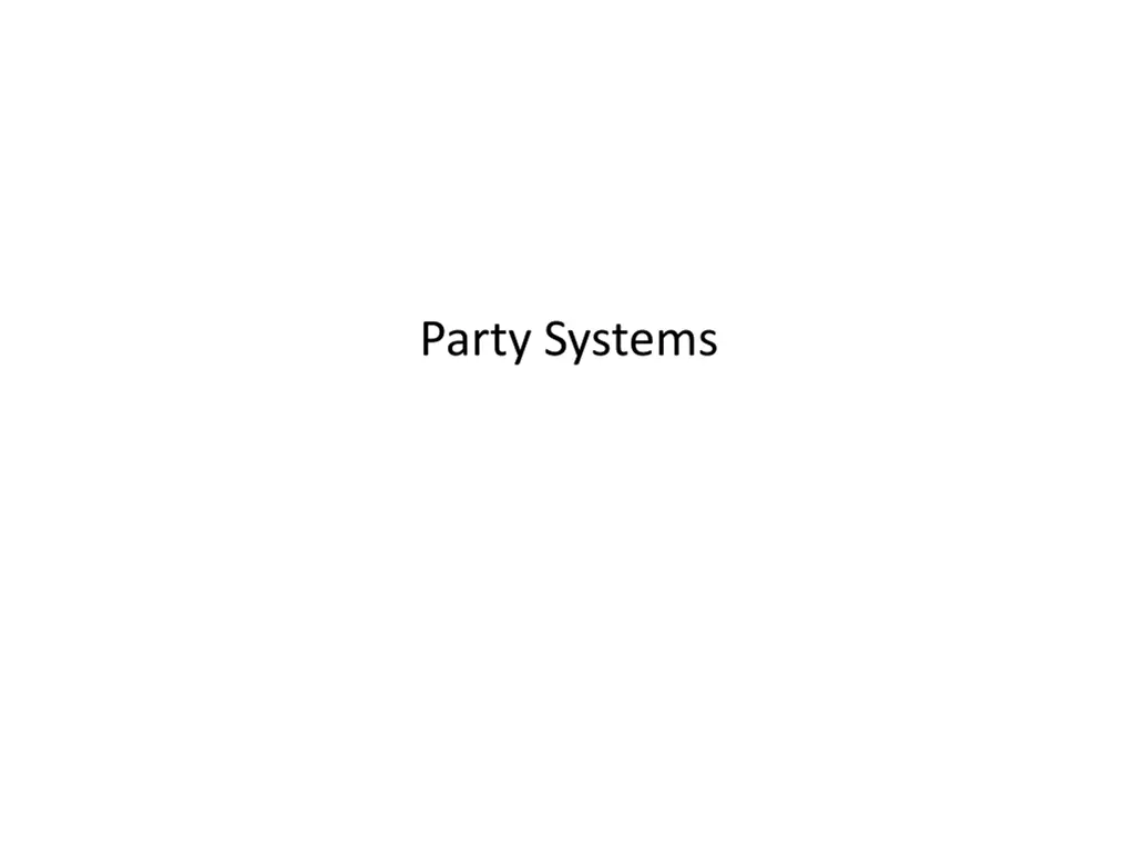 party systems