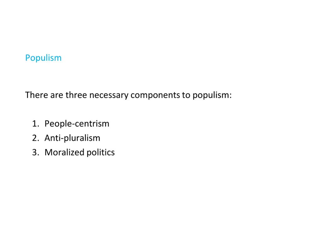 populism