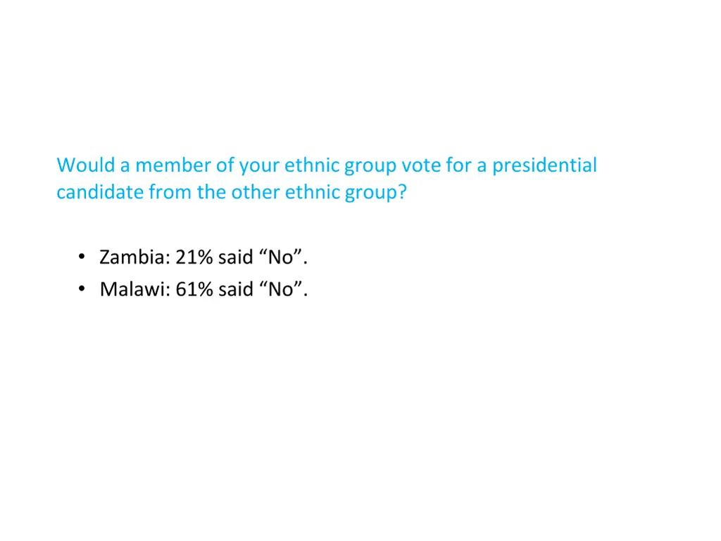 would a member of your ethnic group vote