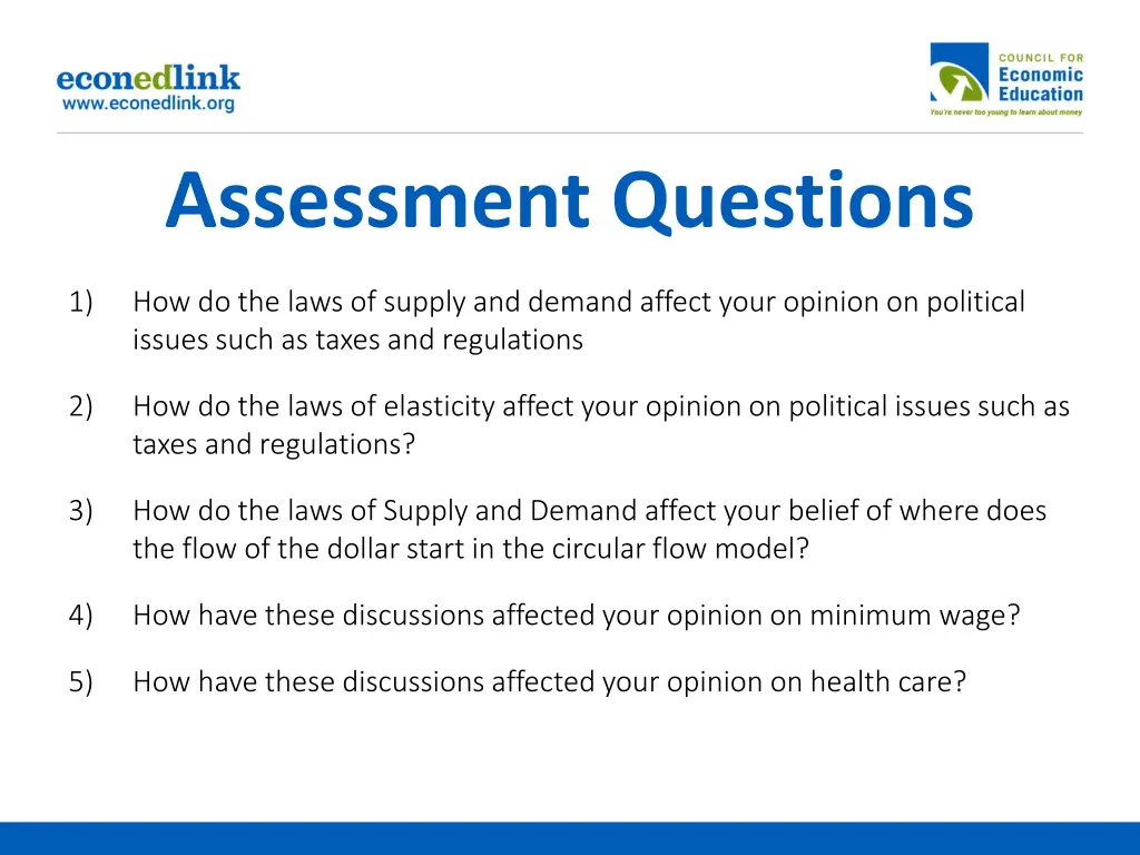 assessment questions
