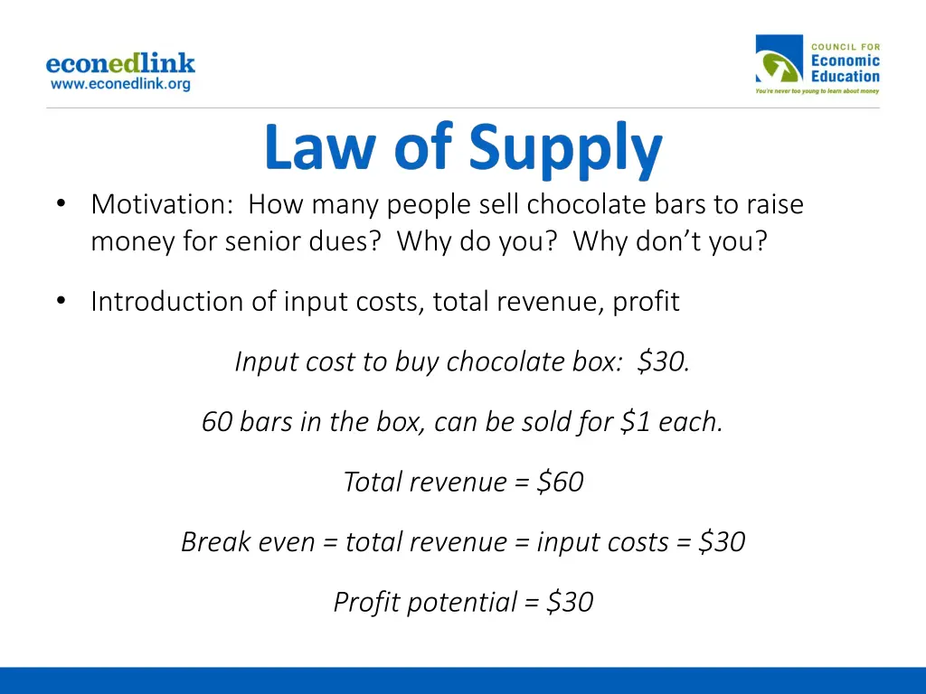 motivation how many people sell chocolate bars