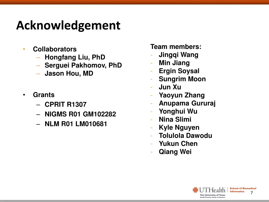acknowledgement