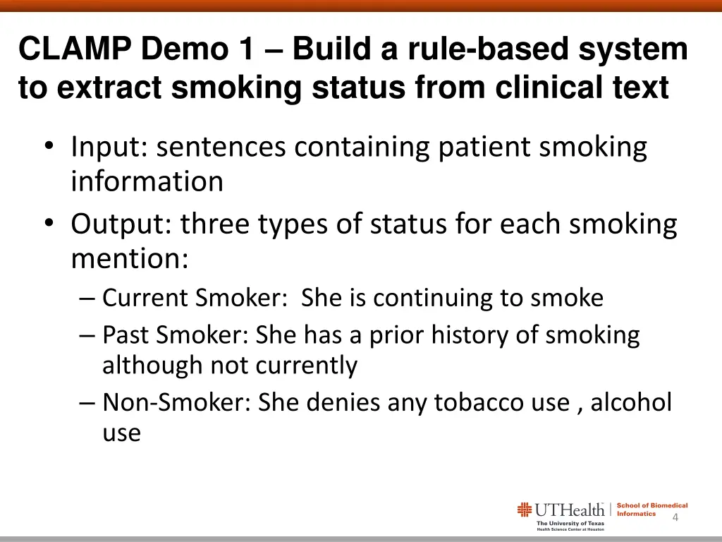 clamp demo 1 build a rule based system to extract