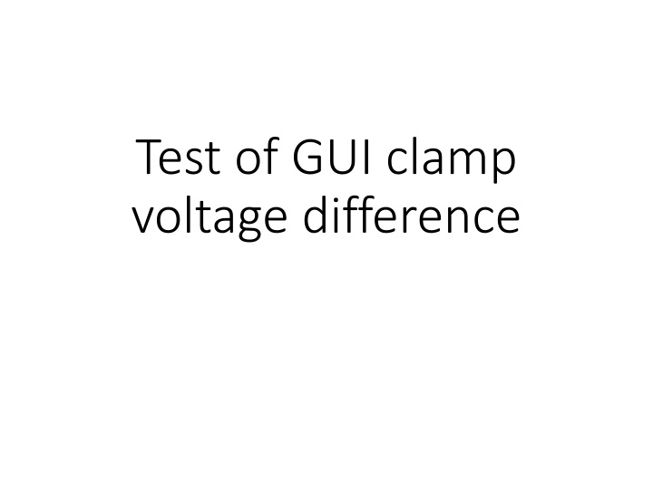 test of gui clamp voltage difference