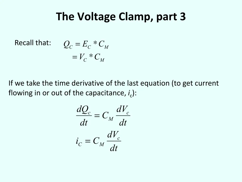 the voltage clamp part 3