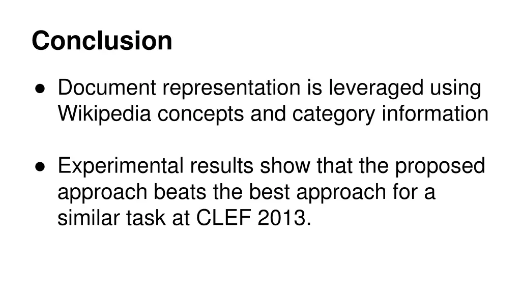 conclusion