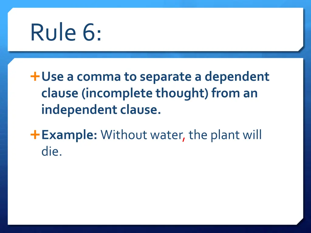 rule 6