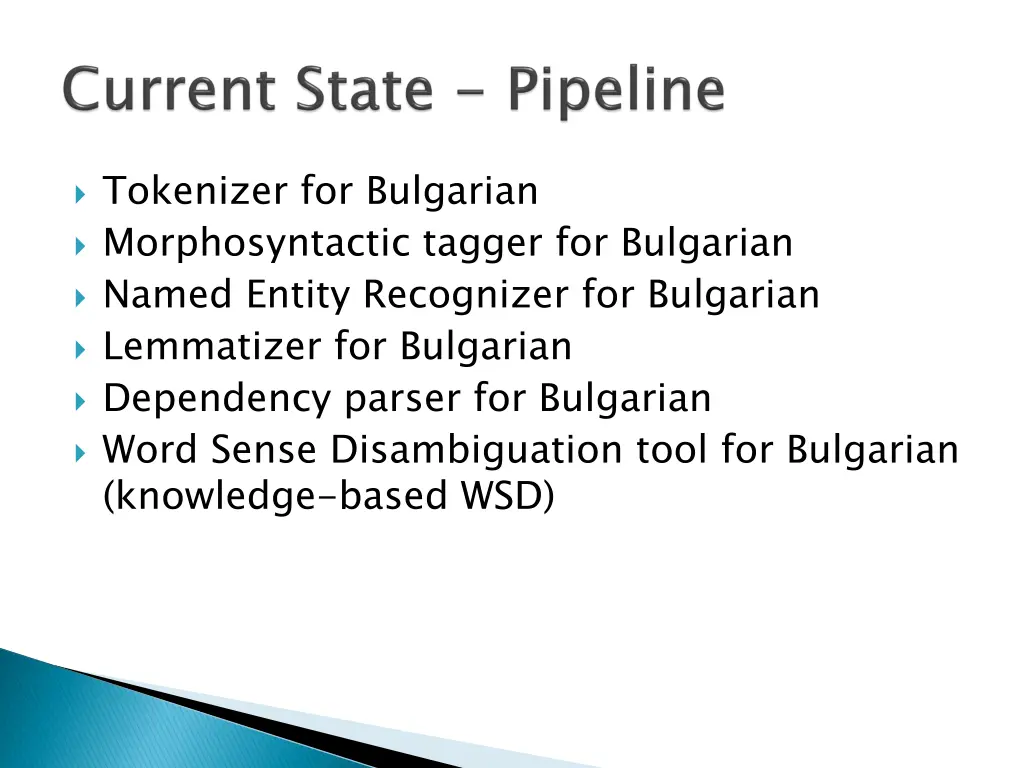 tokenizer for bulgarian morphosyntactic tagger