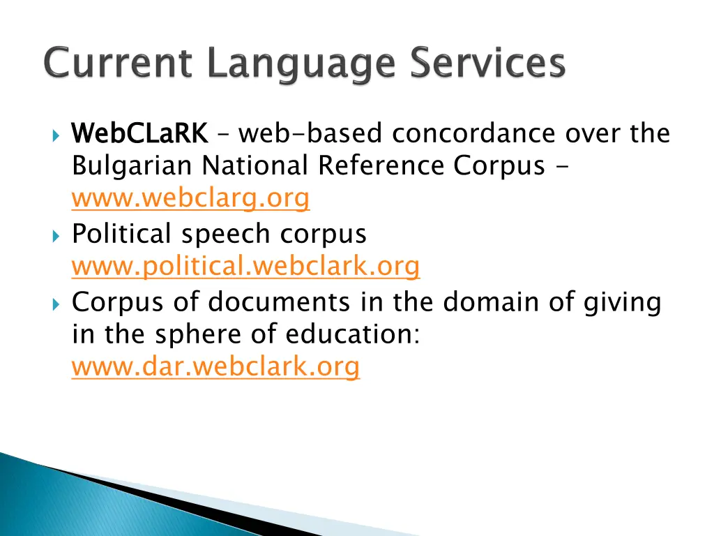webclark bulgarian national reference corpus