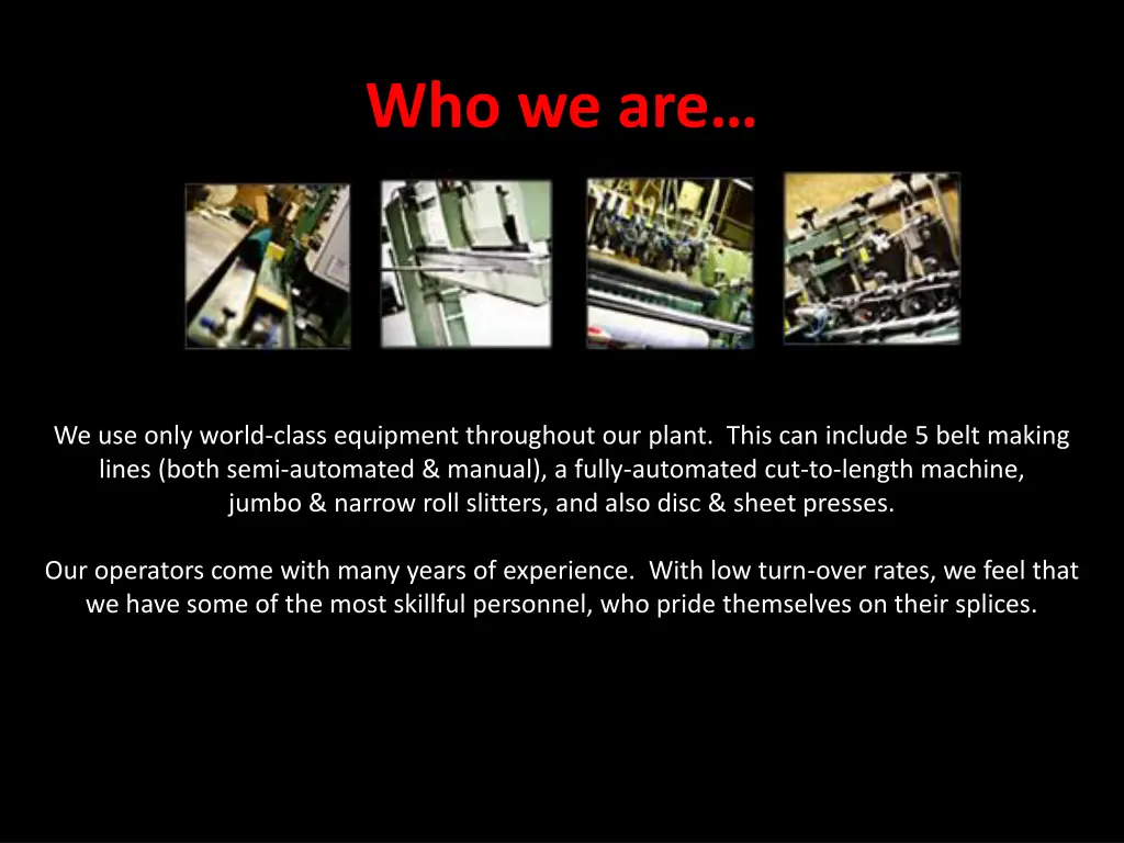 who we are 1