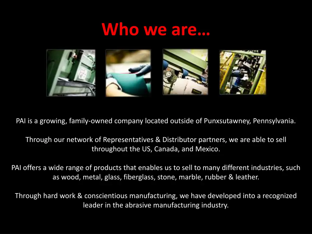 who we are