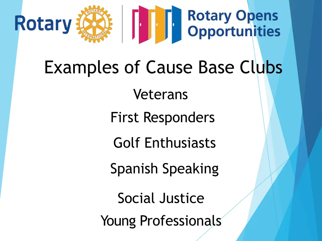 examples of cause base clubs