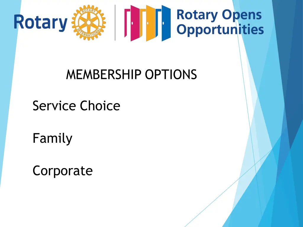 membership options