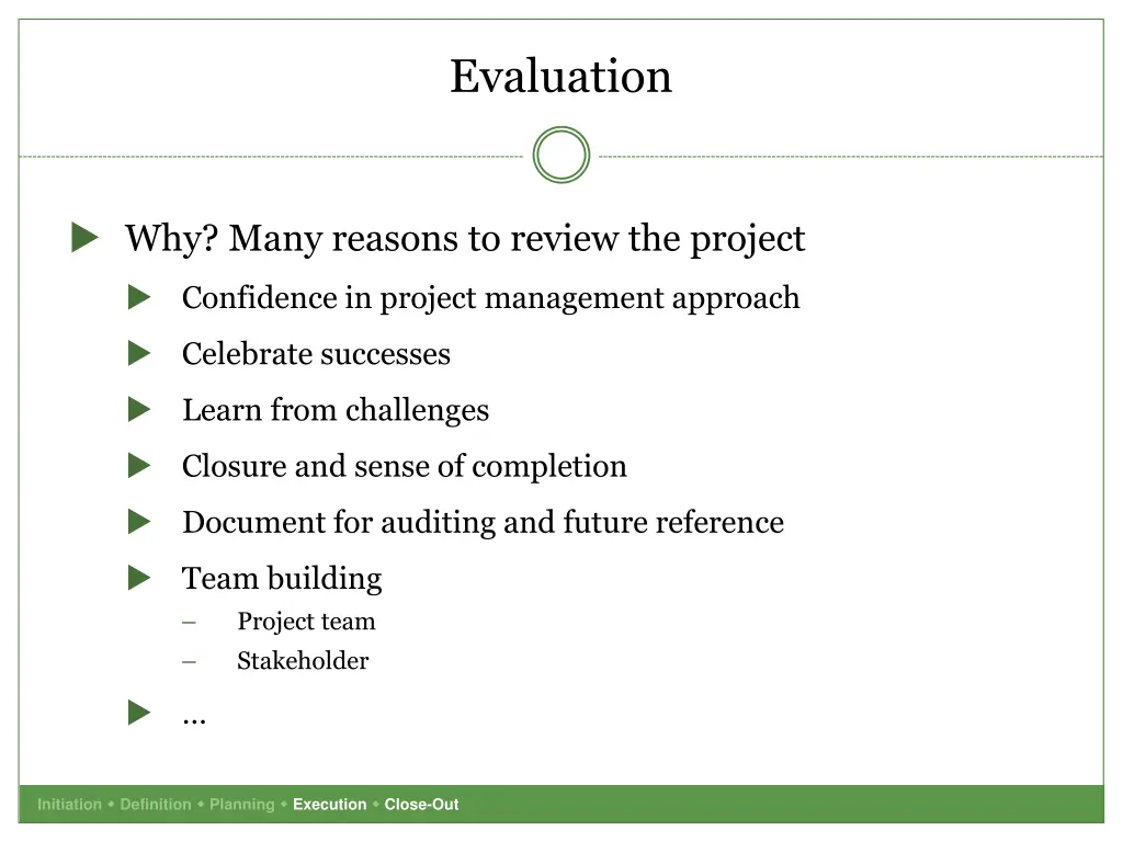 evaluation
