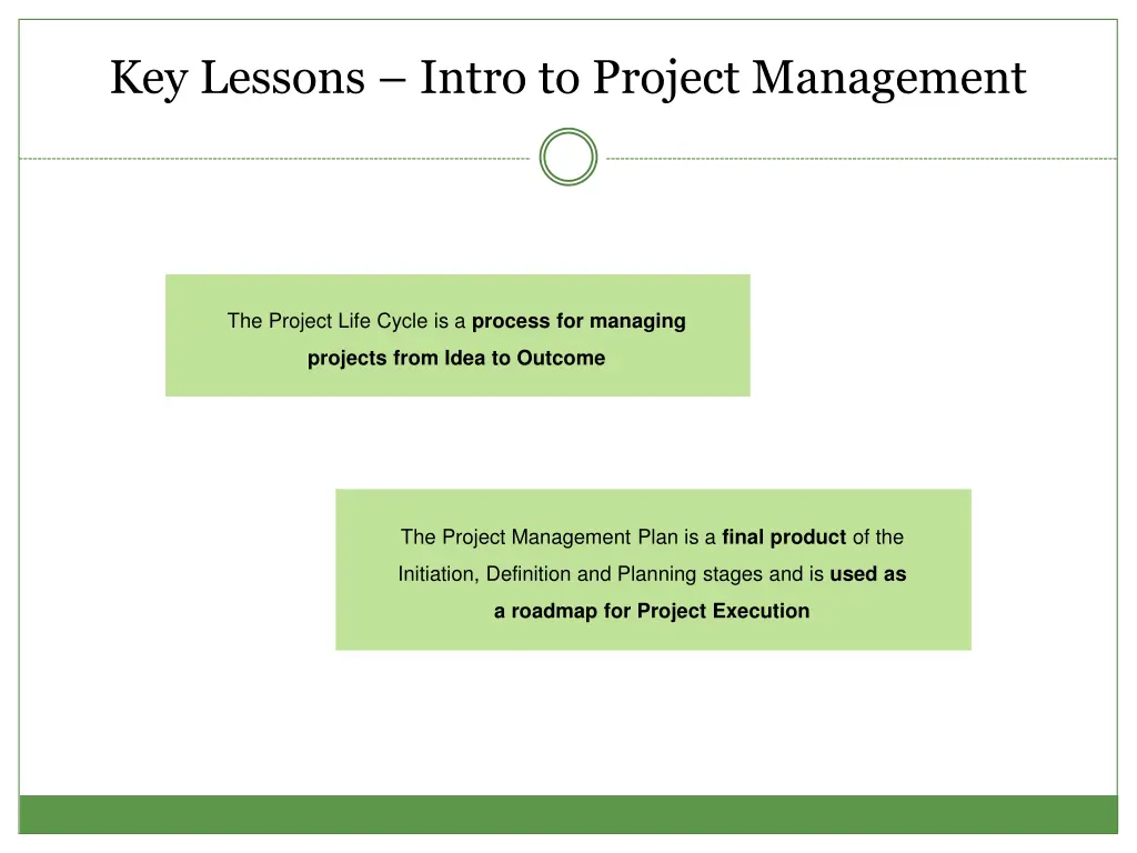 key lessons intro to project management 1