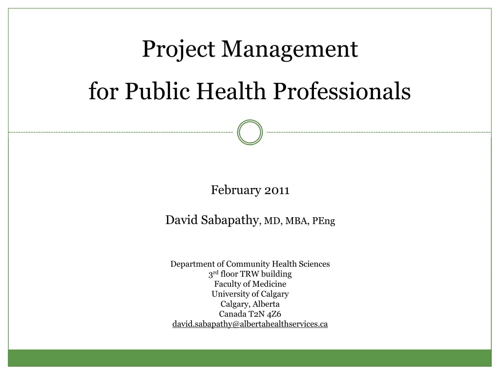 project management 1