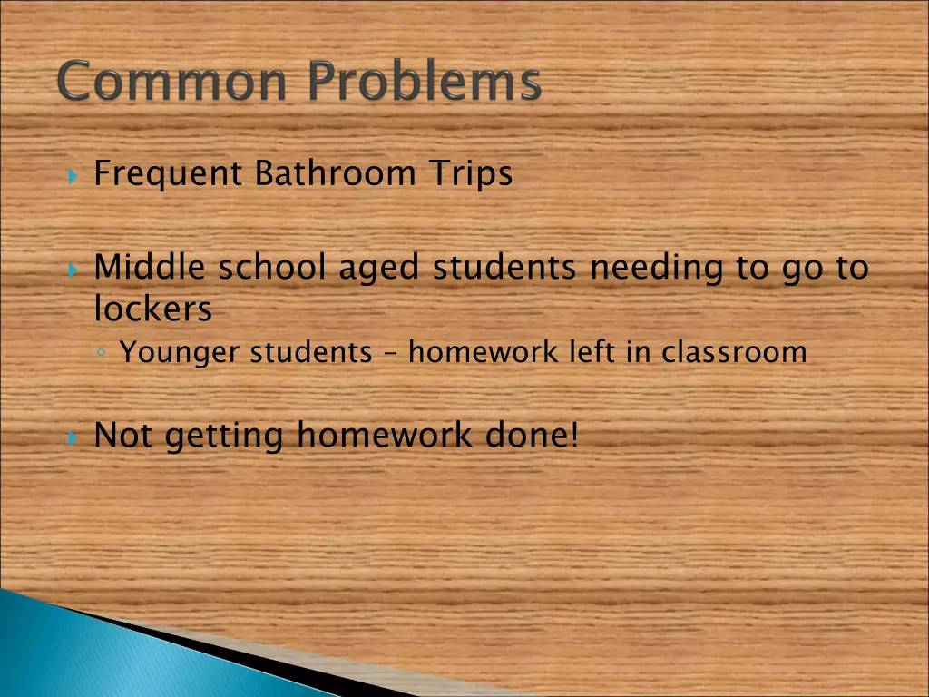 frequent bathroom trips