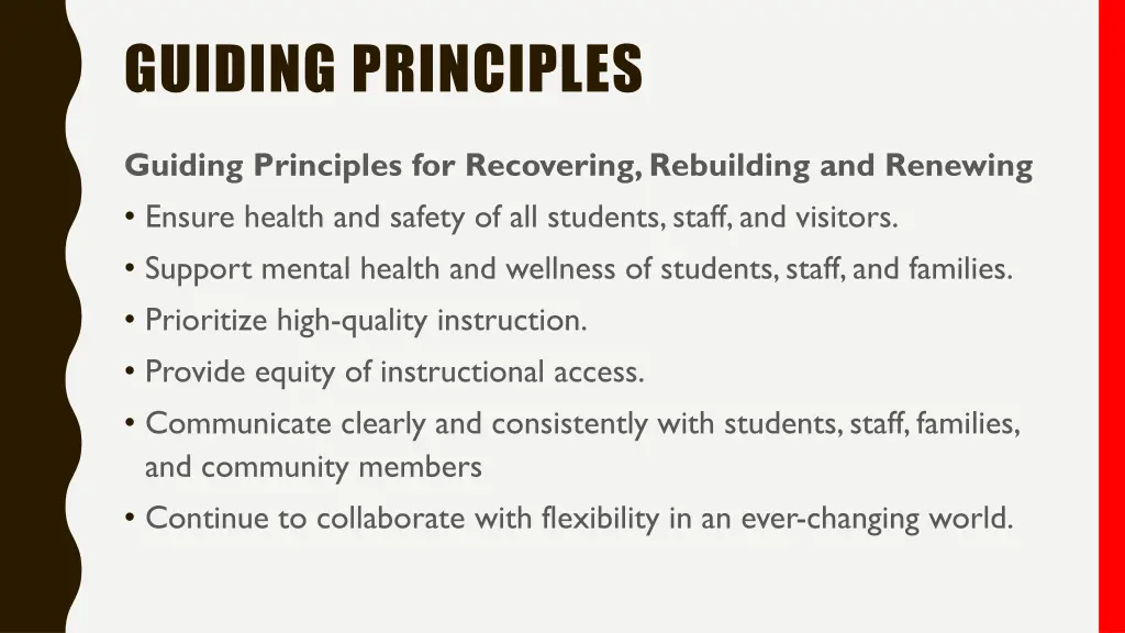 guiding principles