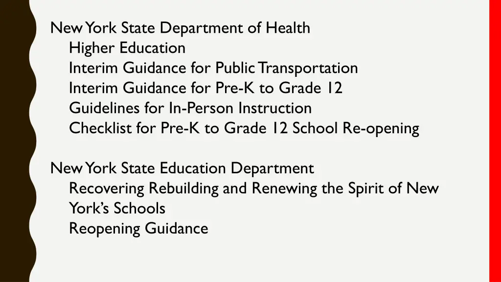new york state department of health higher