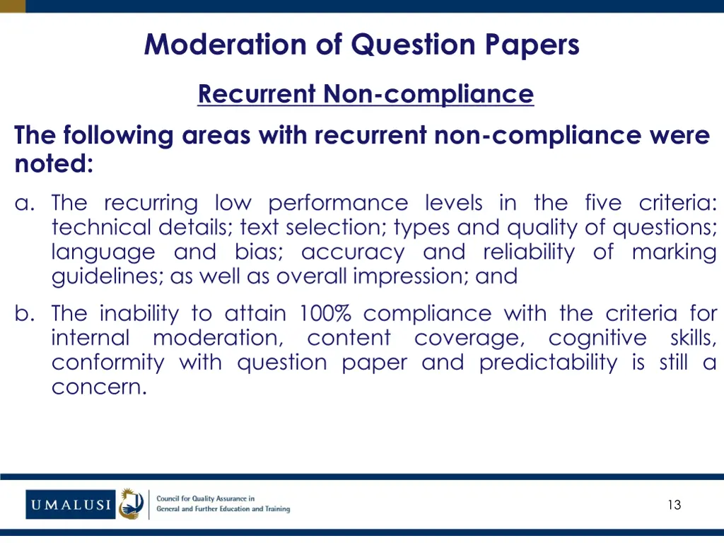 moderation of question papers 2