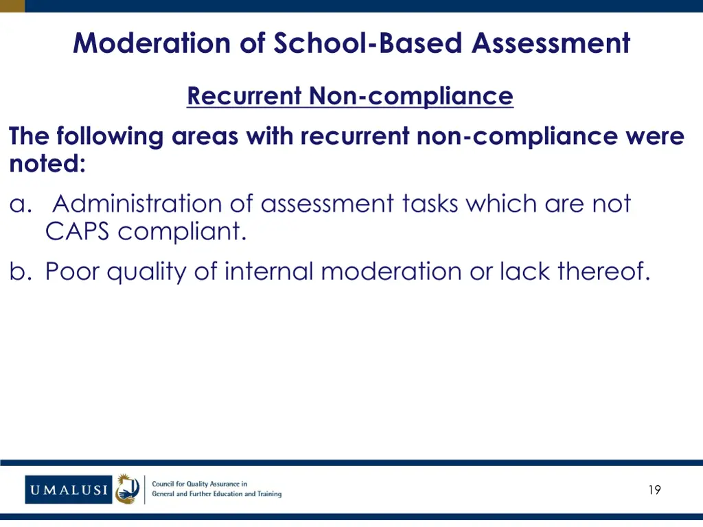 moderation of school based assessment 1