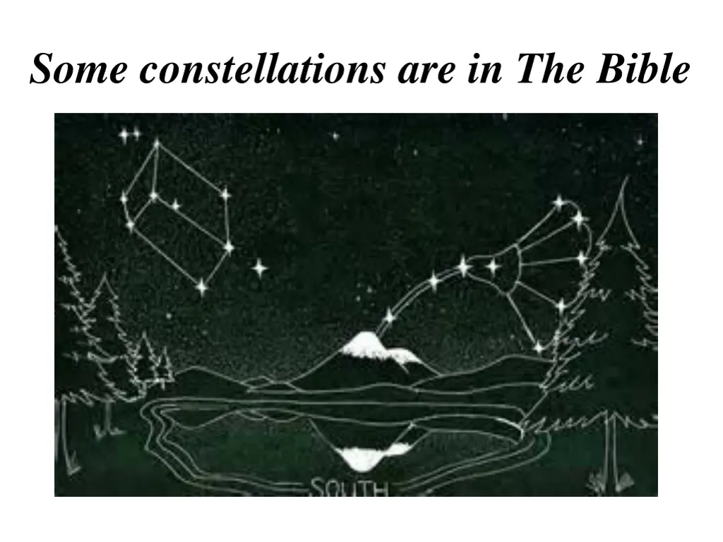 some constellations are in the bible