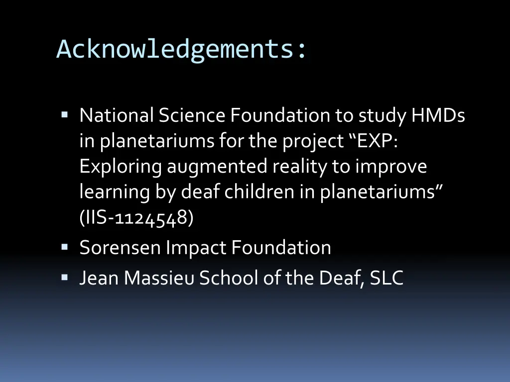 acknowledgements