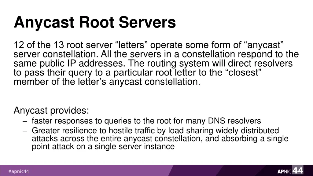 anycast root servers