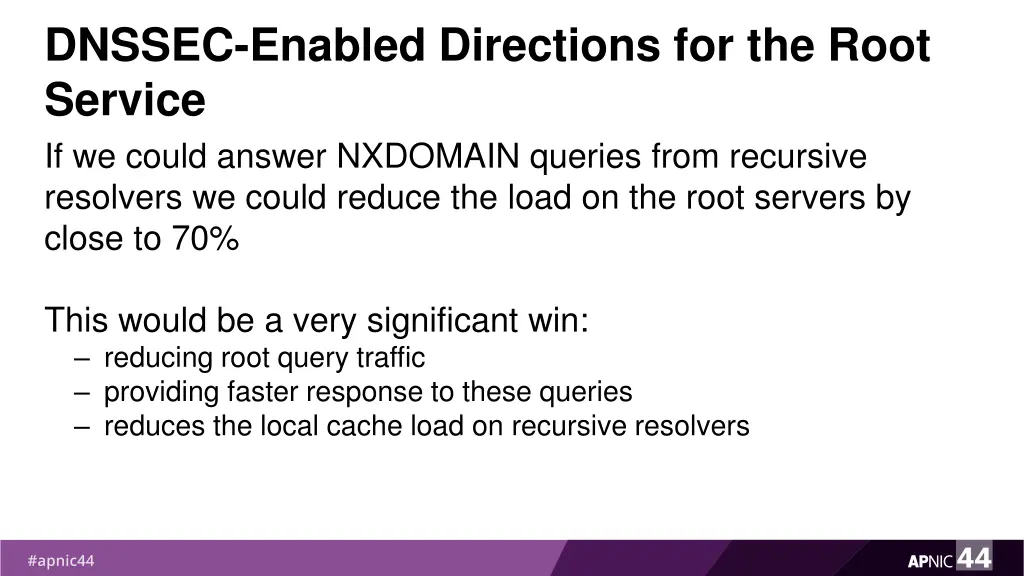 dnssec enabled directions for the root service