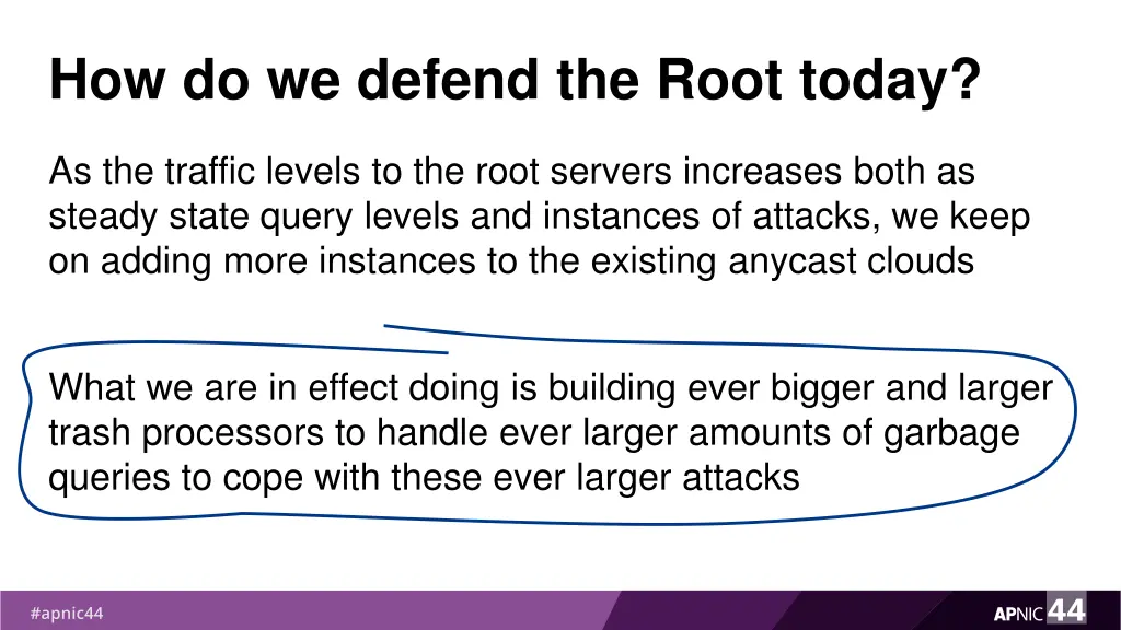 how do we defend the root today 1