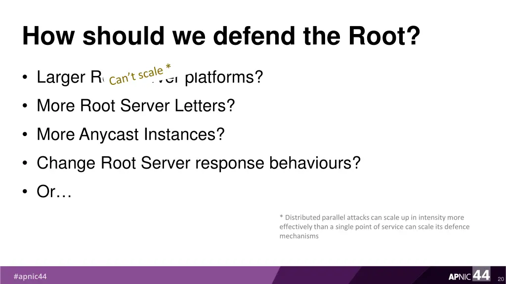 how should we defend the root 1
