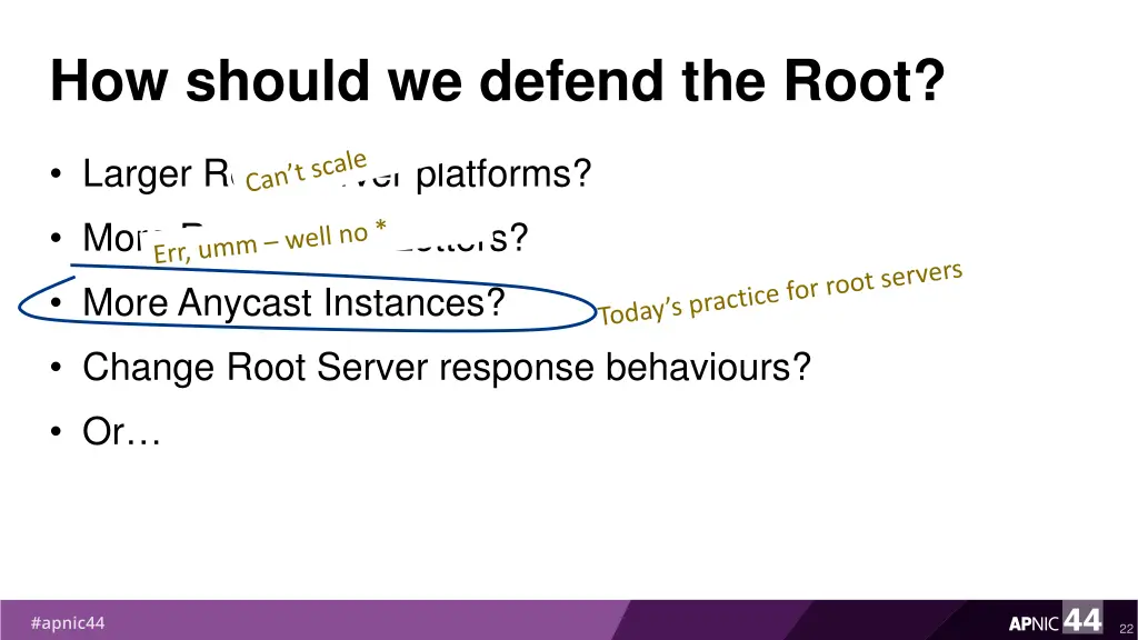 how should we defend the root 3