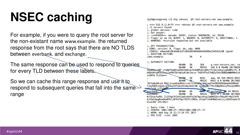 nsec caching